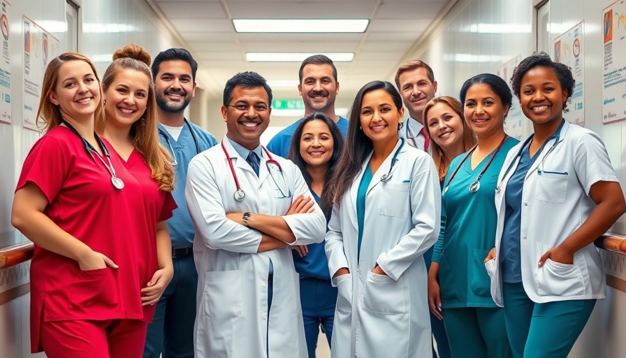 Diverse medical team standing in hospital, MHPAEA regulations