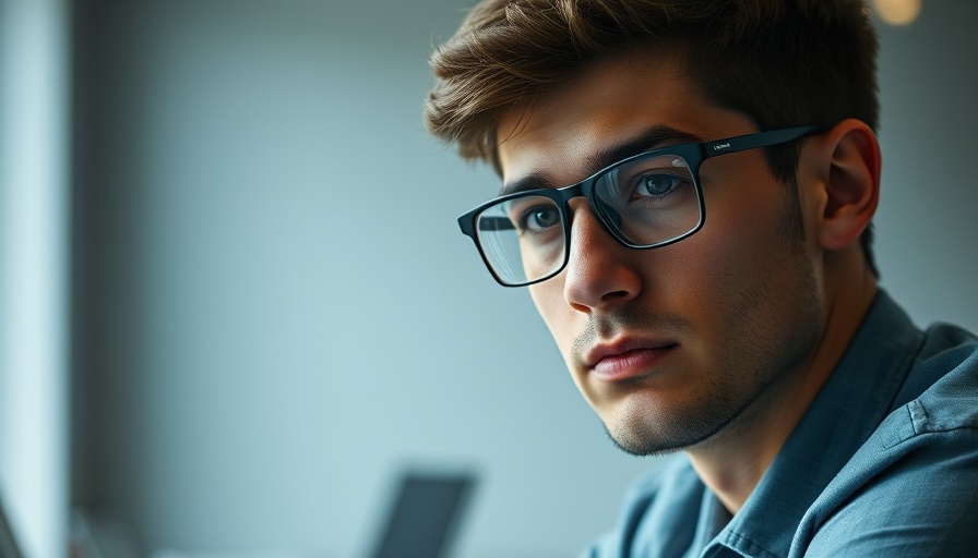 Thoughtful young man illustrating employee engagement.