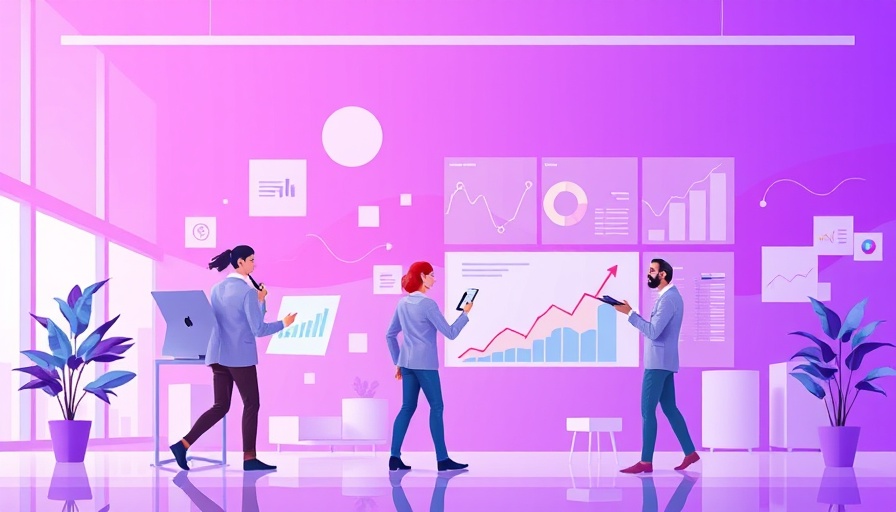 Abstract illustration depicting employee engagement benchmarks with charts.