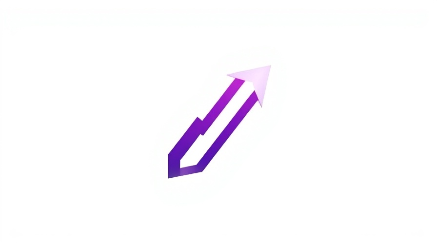 Minimalist arrow logo symbolizing executive coaching progress.