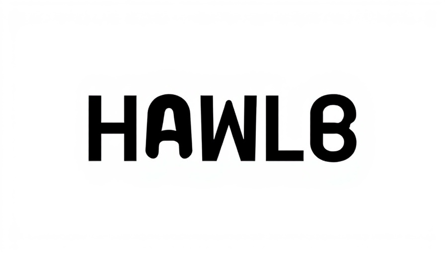 Reworked logo in grayscale and blue text, simple design.