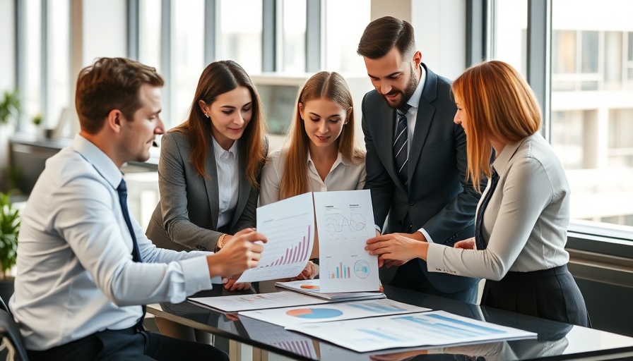 Stop-Loss Insurance meeting with charts and graphs on table.
