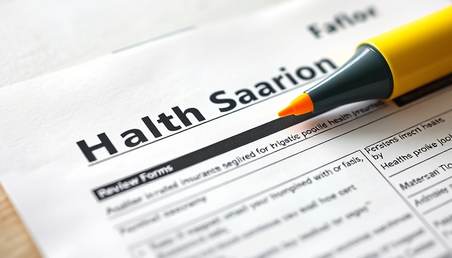 Close-up of health insurance form for ACA Reporting with highlighter.