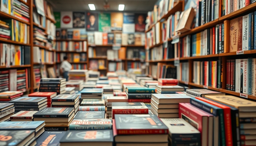 Colorful books displayed in a vibrant bookstore, highlighting diverse titles.