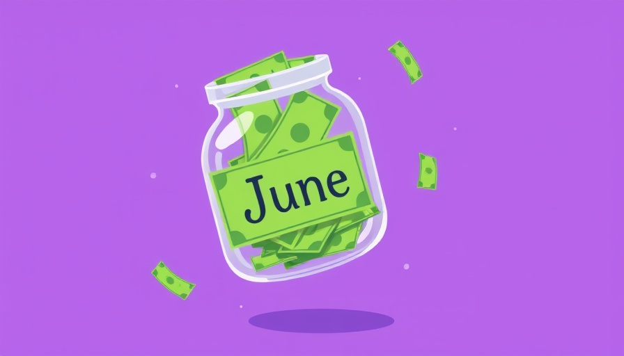 Jar of money labeled 'June' symbolizing business growth capital