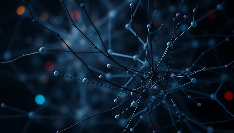 AI search visibility concept visualized as a network.