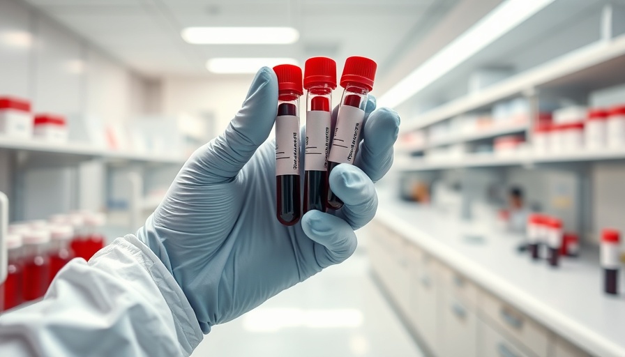 Blood test samples in lab, detecting polysialic acid for schizophrenia, modern setting.