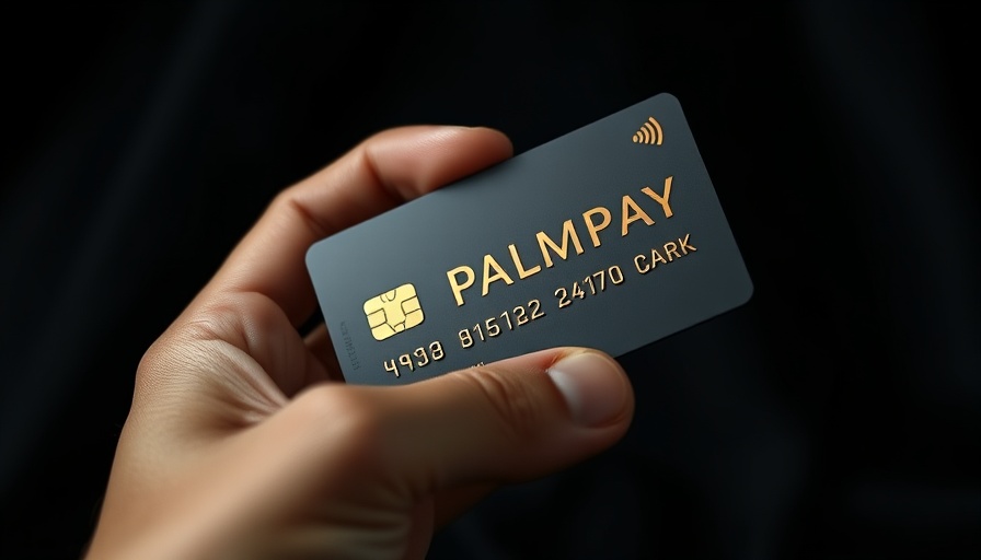 PalmPay Premium account card held in hand, luxury close-up.