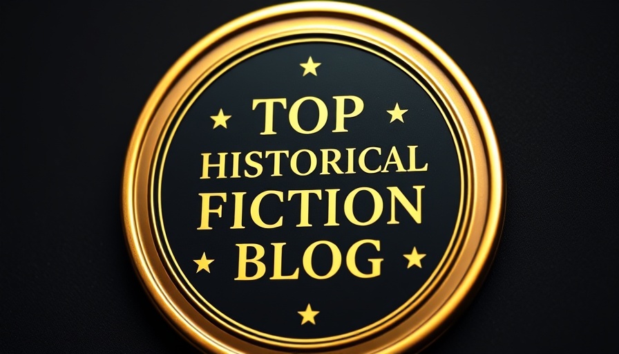 Award badge for top historical fiction blog.