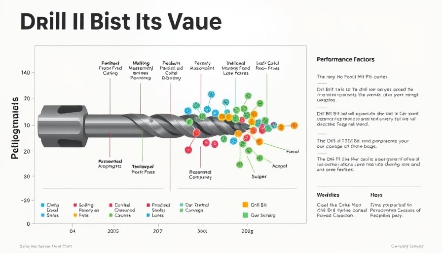 Infographic chart illustrating drill bits value map for Drilling Technology Innovations.