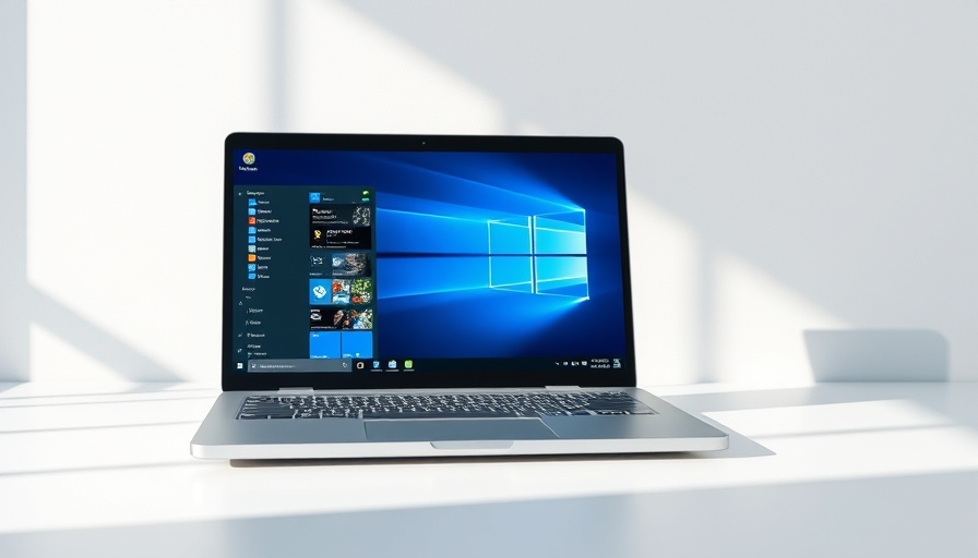 Modern laptop showcasing Windows 11 Pro for enhanced business productivity.