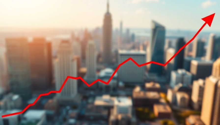 Graph overlay on Miami skyline illustrating growth.