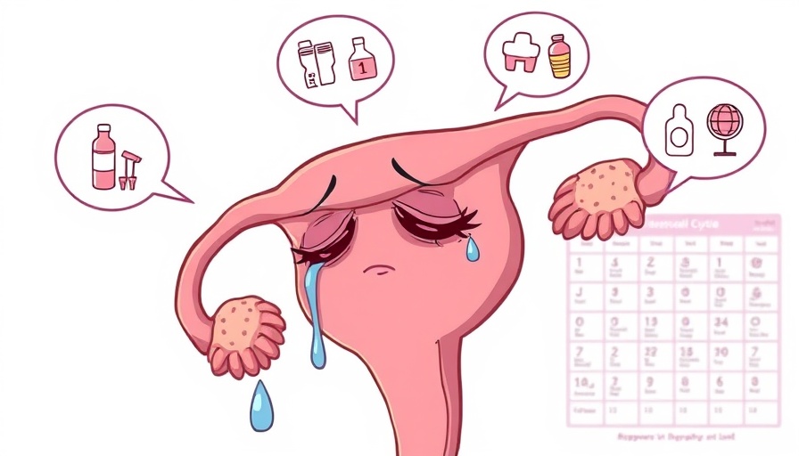 Understanding the Menstrual Cycle: Cartoon uterus illustration.