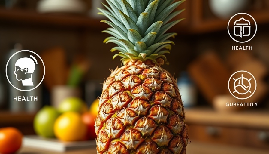 Pineapple in kitchen highlights health risk concerns.