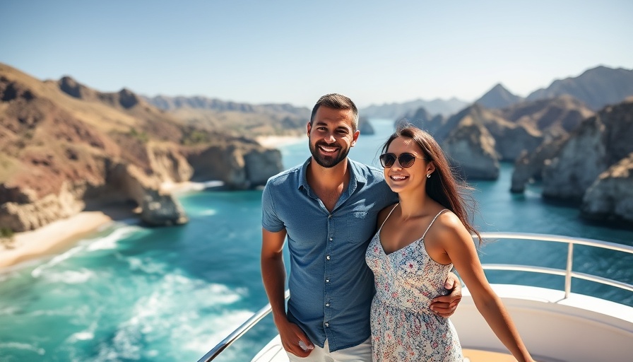 Couple enjoying Cabo San Lucas travel on a yacht.