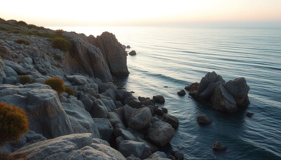 Cabo travel guide scenic coastal rock formations at dawn.