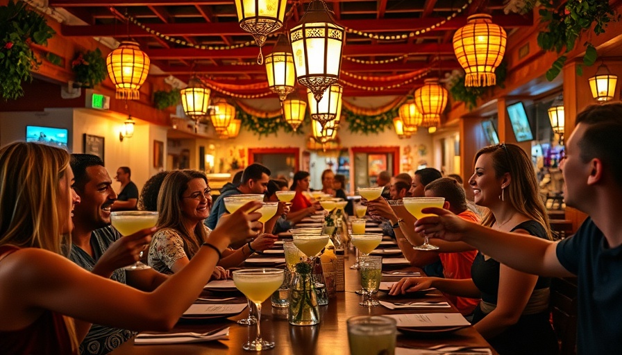 Joyful dining scene during vacation in Cabo San Lucas.