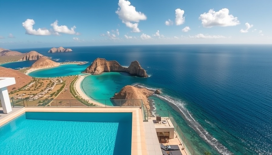 Los Cabos luxury resort infinity pool with ocean view.