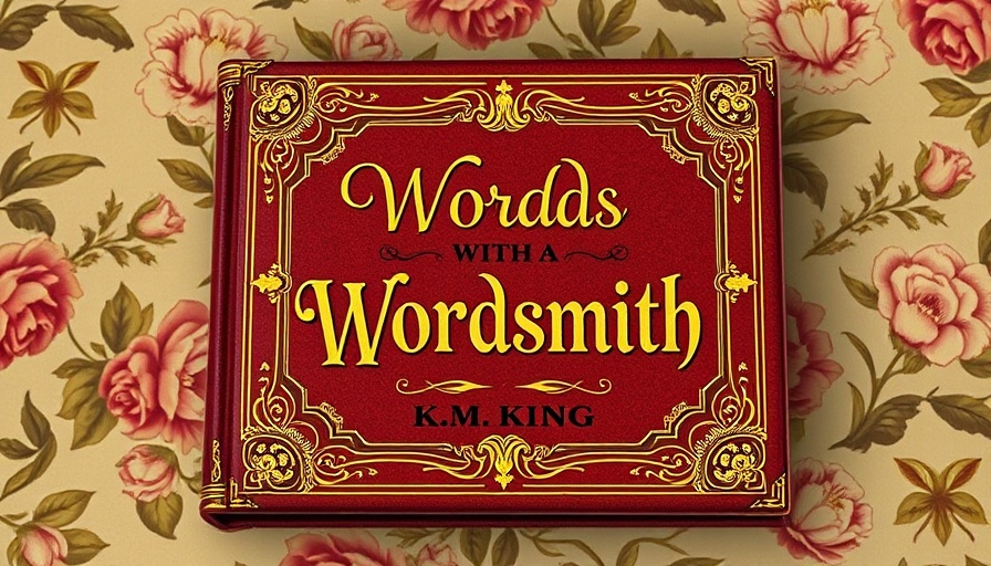 Elegant cover for historical fiction based on real events by K.M. King.
