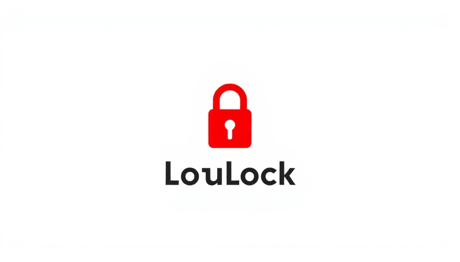 Minimalist red padlock logo symbolizing secure storage solutions