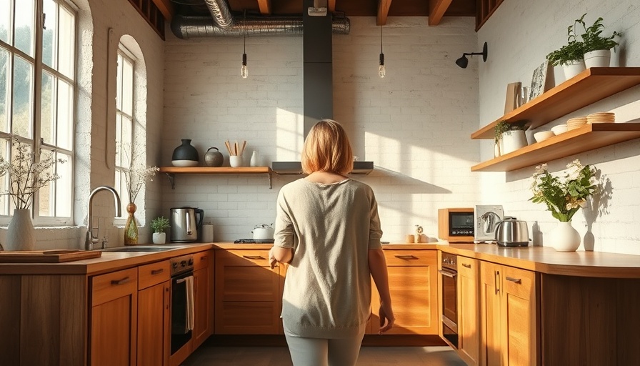 St. Oak Holiday Apartment Germany kitchen with industrial decor.