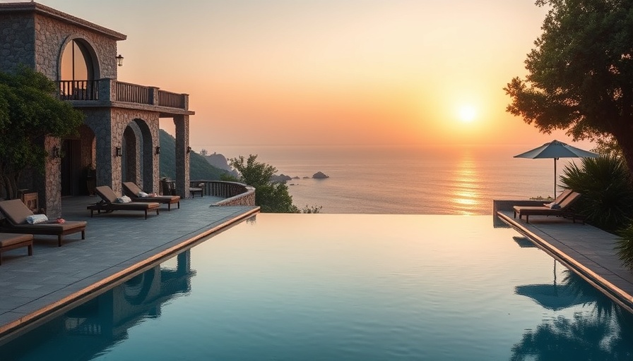 Cabo travel guide: Luxurious villa with infinity pool at sunset