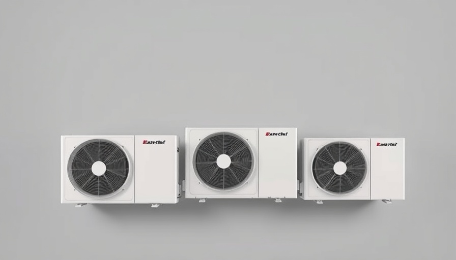Sleek heat pump units showcasing modern design for heat pump commercialization.