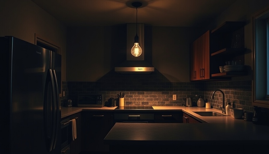 Modern kitchen showcasing lighting mistakes with dim ambiance.