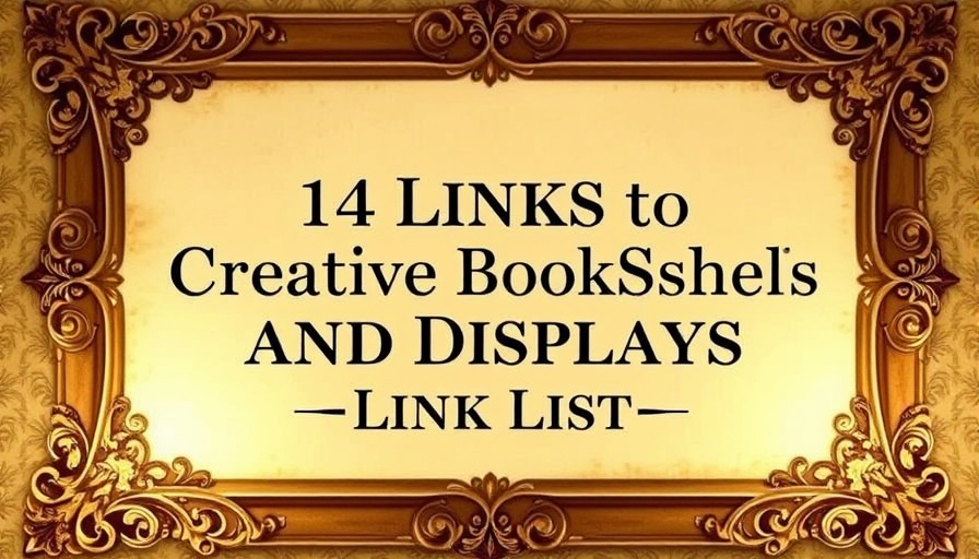 Creative bookshelves and displays link list in vintage frame