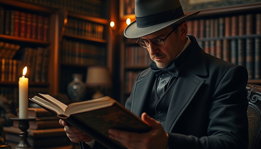 Victorian detective solving a historical fiction mystery.