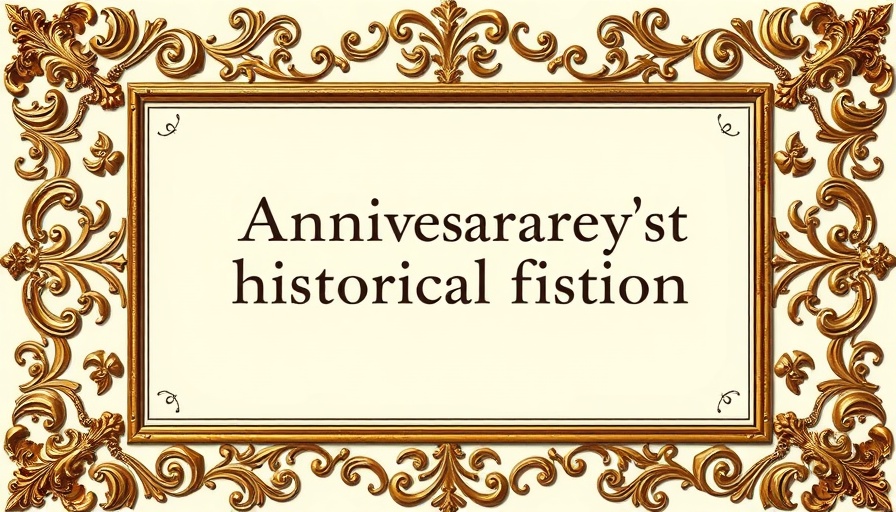 Ornate frame with text on historical fiction Q&A session.