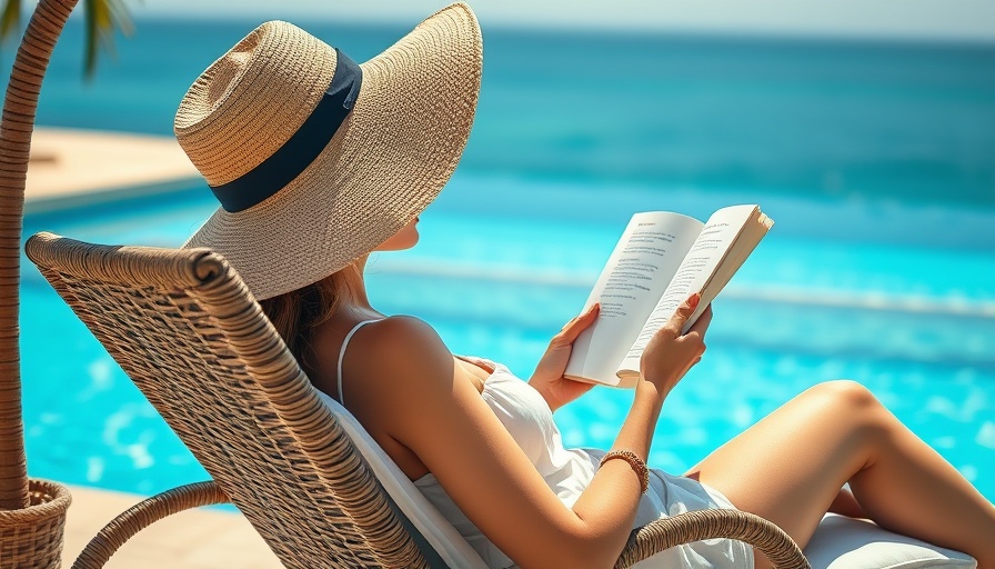 Woman relaxing by a pool with a book, Los Cabos luxury villas.