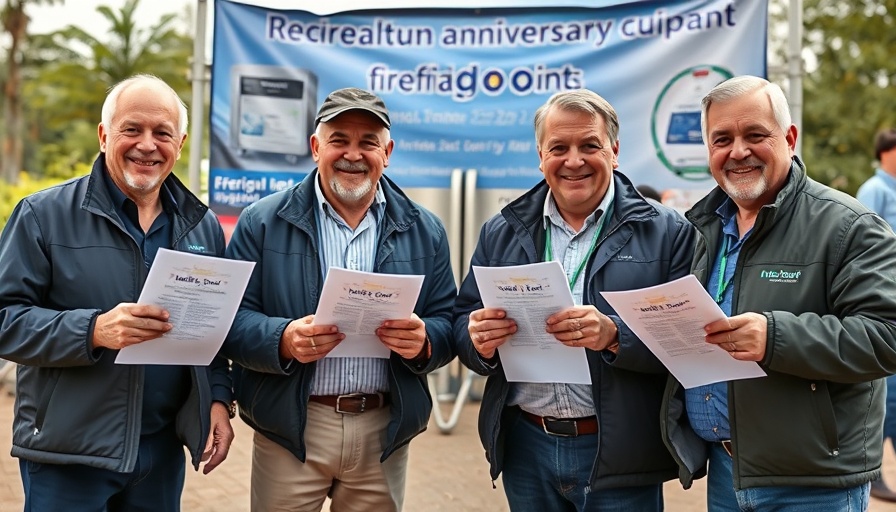 KeepRite Refrigeration 80th anniversary celebration event outdoors.