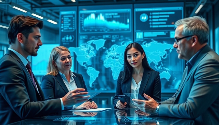 Business professionals in strategic planning for domain acquisition strategy.