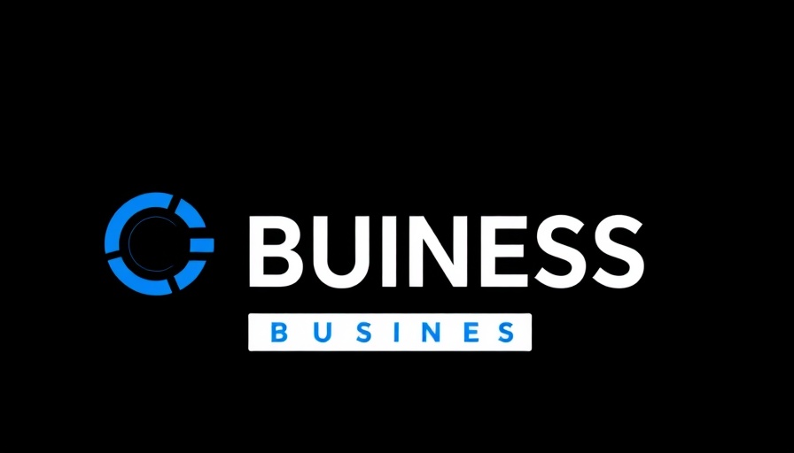Business logo design with geometric icon and bold text.