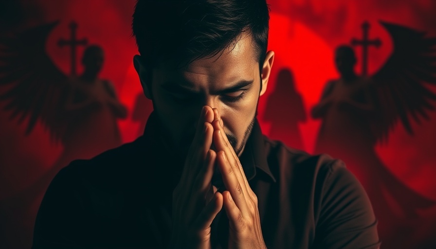 Dramatic cinematic poster expressing tension about a crypto market correction.