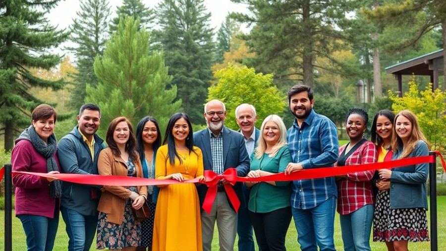 Park on a Reservoir in Kelowna ribbon-cutting ceremony celebration.