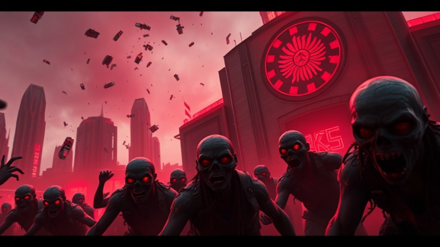 Marvel Zombies PvE Mode depicted with eerie red lighting.