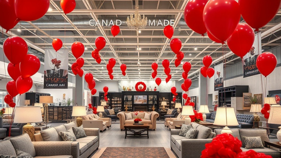 The Brick Kelowna grand reopening showcasing Canadian furniture.