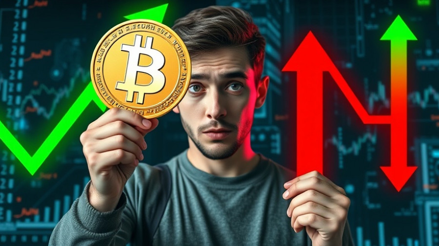 Crypto Volatility Ahead visualized with Bitcoin symbol.