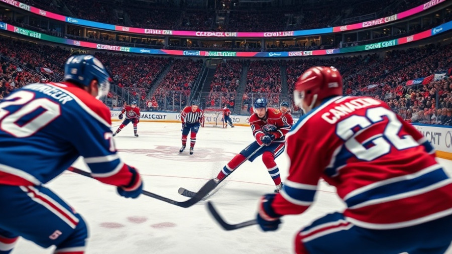 Edmonton Oilers Vs Montreal Canadiens players on ice during game.