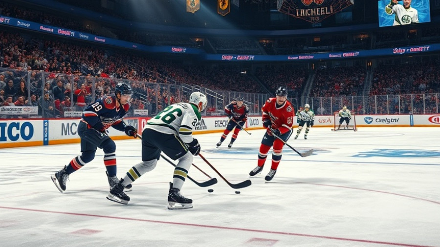 Montreal Canadiens players in a tense ice hockey match.