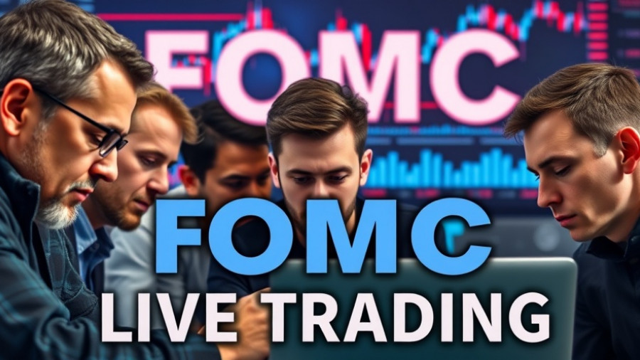 FOMC LIVE Crypto Trading Competition banner with focused individuals.