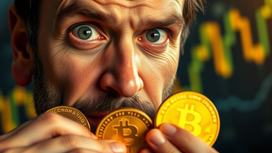 Man with coins symbolizing digital currency in crypto privacy market.