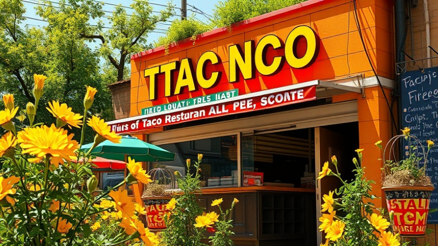 K-shaped economy insights with taco restaurant and yellow flowers.