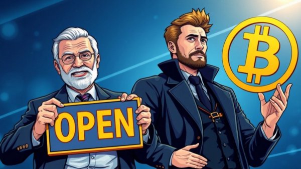 U.S. Shutdown Ends Impact on Cryptocurrency with economic reopening imagery.