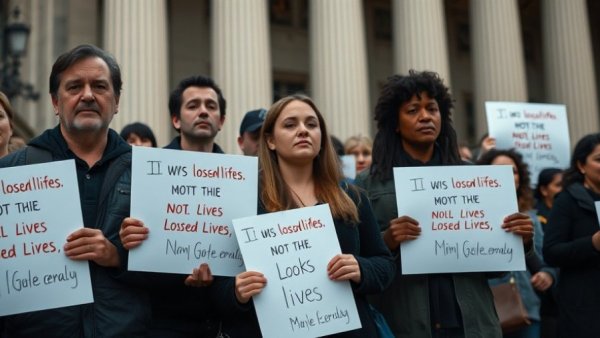 Okanagan women honored at femicide vigil, participants holding signs.