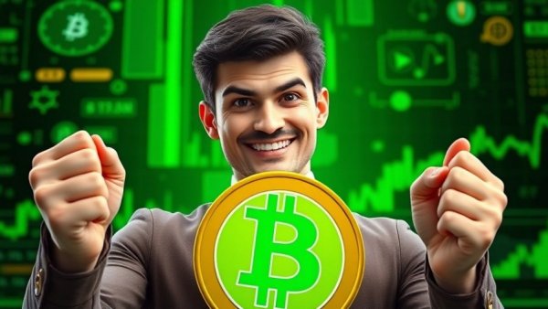 Bullish on Bitcoin in December: confident stance with digital flair.