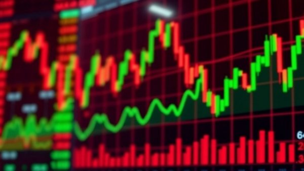 Gold and Bitcoin market trends with fluctuating charts.