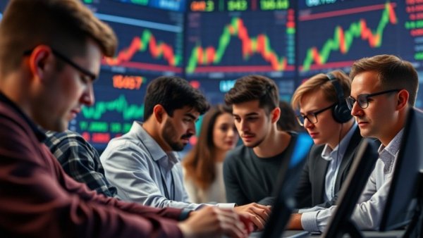 Live Crypto Trading Competitions with dynamic competitor lineup, vibrant market backdrop.